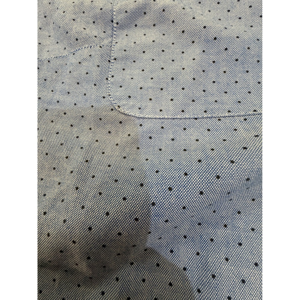 Tommy Hilfiger Womens Blue Polka Dot Short Sleeve Oxford Shirt M 100% cotton - Picture 8 of 8